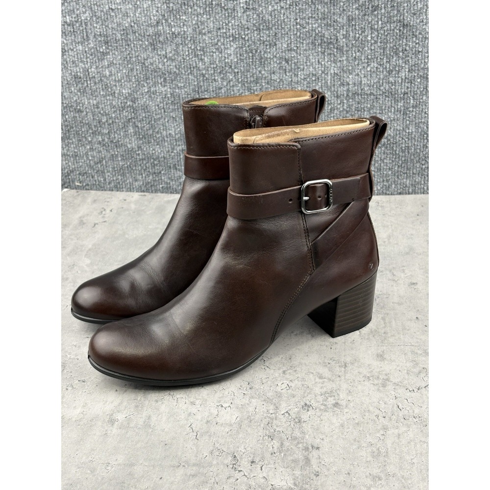 ECCO Dress Classic 35 Women's Leather Ankle Boots Potting Soil Brown 20991301667 - Picture 2 of 7